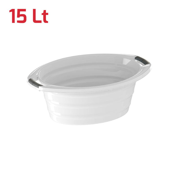 ЛЕГЕН С ДРЪЖКИ 15Л RECA PLAST БЯЛ