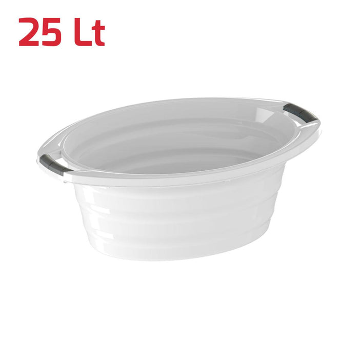 ЛЕГЕН С ДРЪЖКИ 25Л RECA PLAST БЯЛ