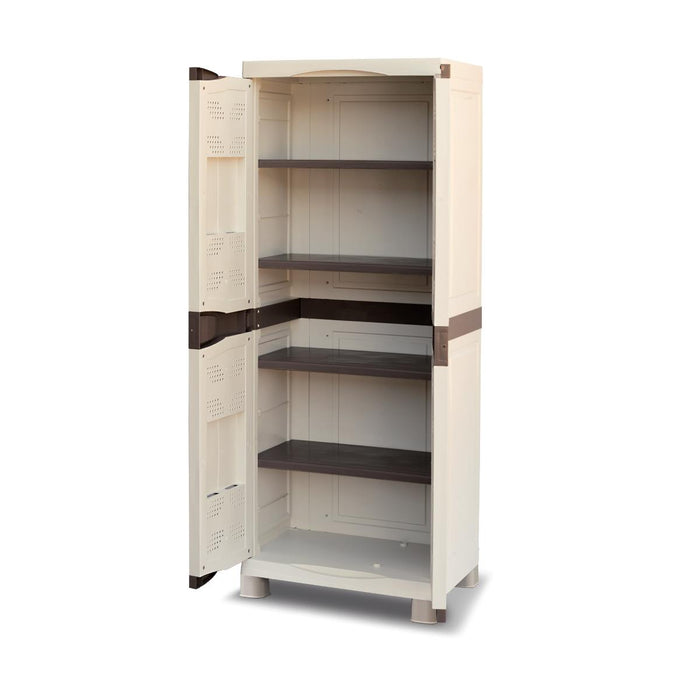 PVC БИТОВ ШКАФ БЕЖОВ EVO 70X39X165СМ