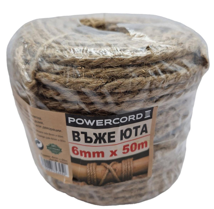 ВЪЖЕ ЮТА 6MM Х 50M