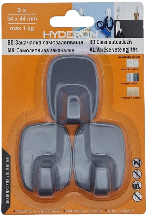 ЗАКАЧАЛКА HP-34 СИВА 34ММ 3 БРОЯ