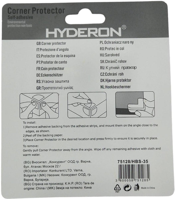 ПРОТЕКТ ЪГЪЛ HBS-35 35ММ ПРОЗРАЧЕН 4БР.