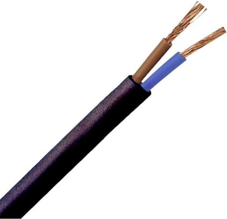 КАБЕЛ H03VV-F 2X0.75 MM2 ЧЕРЕН 10M