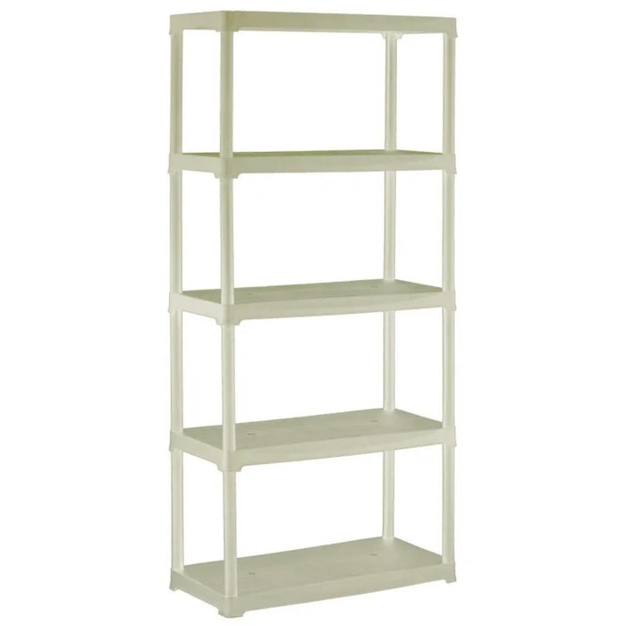 СТЕЛАЖ PVC 80Х40Х176СМ 5Х30КГ БЕЖОВ
