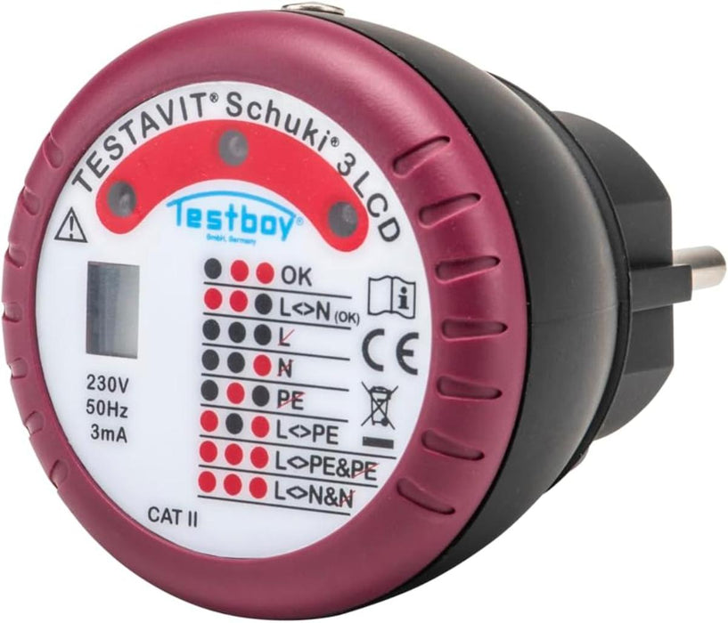 ТЕСТЕР ЗА КОНТАКТ TESTBOY SCHUKI 3 LCD
