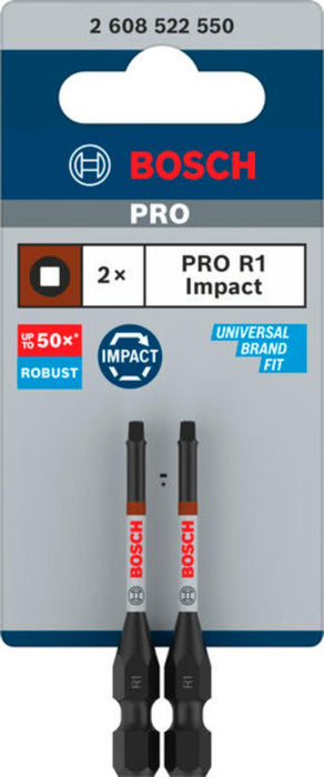 БИТОВЕ R1 55MM 2БР IMPACT BOSCH PRO