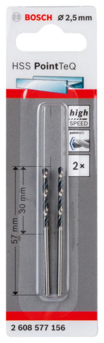 СВРЕДЛО МЕТАЛ 2.5MM POINTTEQ 2БР BOSCH
