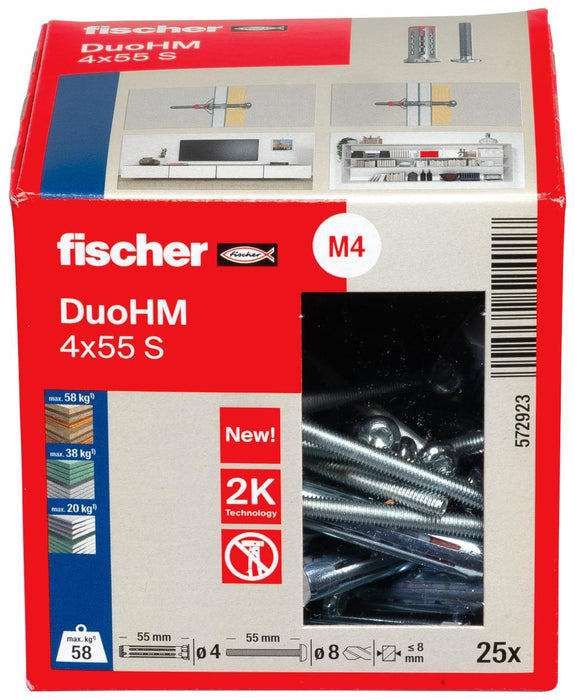 ДЮБЕЛ ЗА КУХНИ DUOHM DUOLINE Ф4Х55ММ