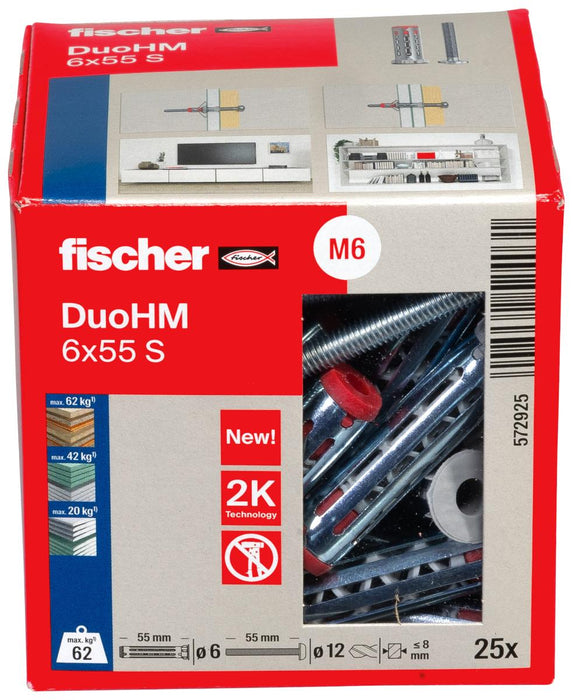 ДЮБЕЛ ЗА КУХНИ DUOHM DUOLINE Ф6Х55ММ