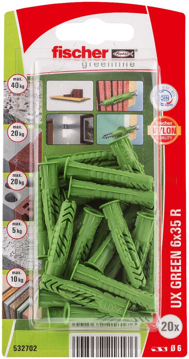 УНИВЕРСАЛЕН ДЮБЕЛ ПЕРИФЕРИЯ Ф6X35MM20БР