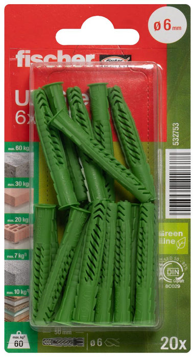 УНИВЕРСАЛЕН ДЮБЕЛ ПЕРИФЕРИЯ Ф6X50MM20БР