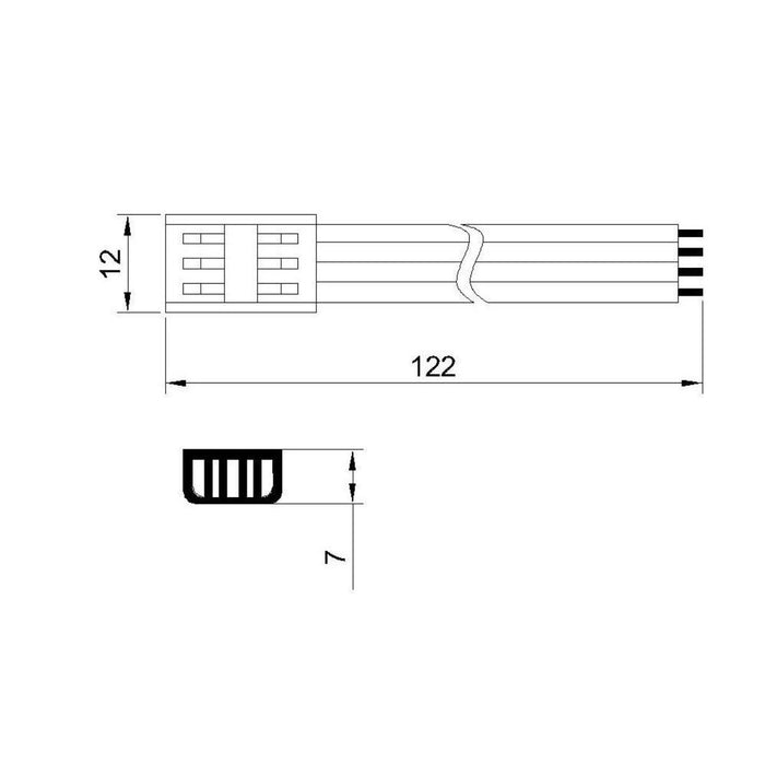 СВЪРЗВАЩ ЕЛЕМЕНТ ЗА LED ЛЕНТИ 10СМ