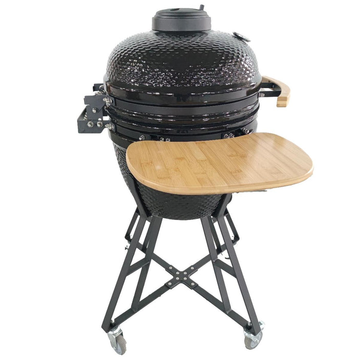 КЕРАМИЧНО БАРБЕКЮ KAMADO BLACK 48CM