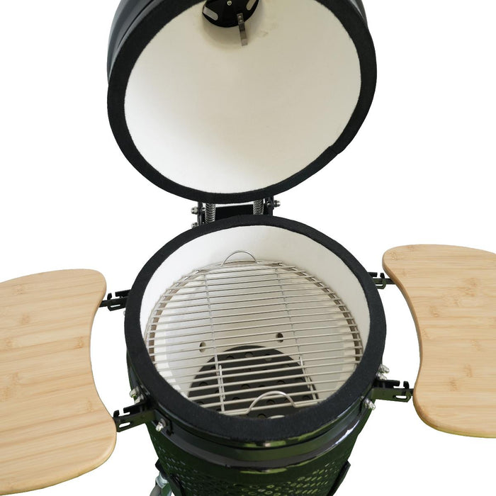 КЕРАМИЧНО БАРБЕКЮ KAMADO BLACK 48CM