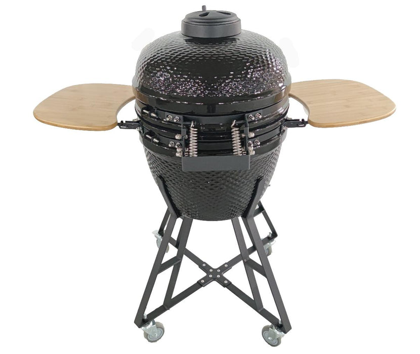 КЕРАМИЧНО БАРБЕКЮ KAMADO BLACK 48CM