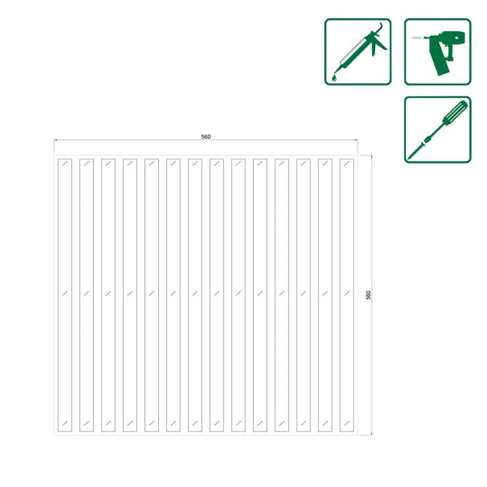 АКУСТИЧЕН ПАНЕЛ 560x560MM СВЕТЪЛ ДЪБ 2БР