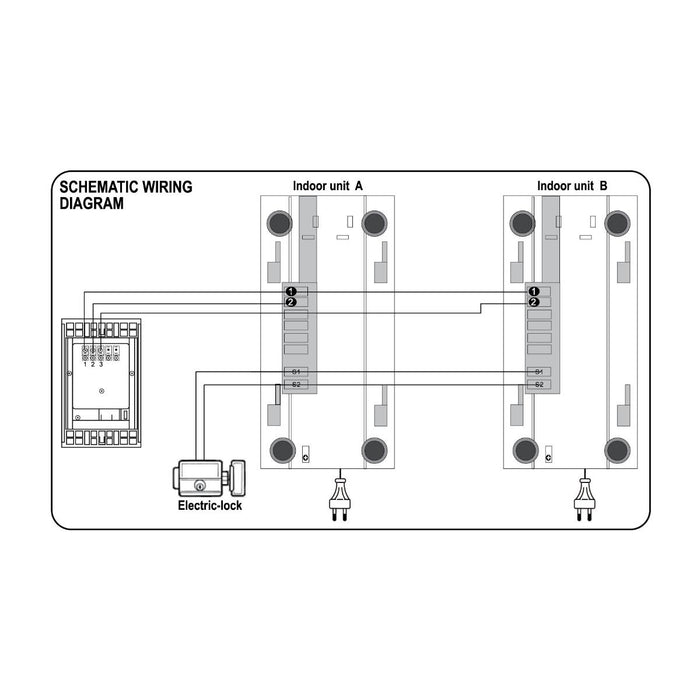 АУДИО-ДОМОФОН КОМПЛЕКТ 2X 4F COMMEL