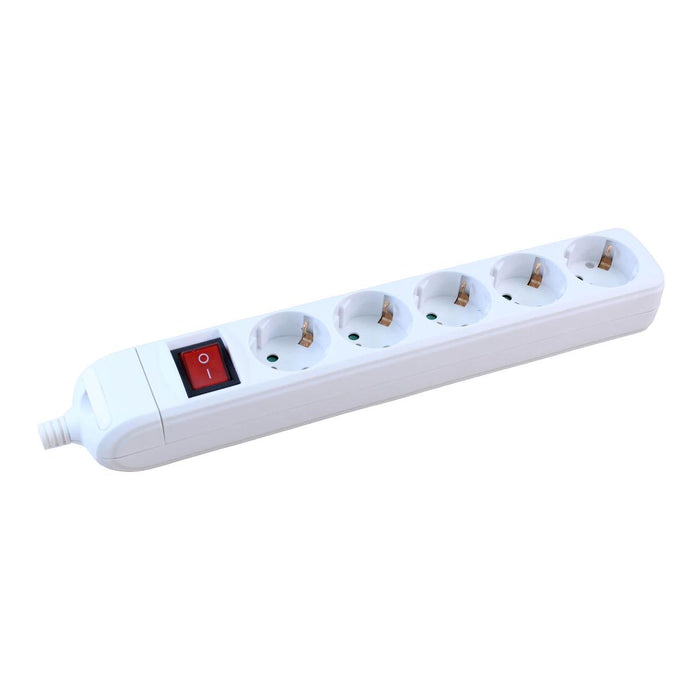 РАЗКЛОНИТЕЛ С КОПЧЕ БЯЛ 5X2P+E COMMEL