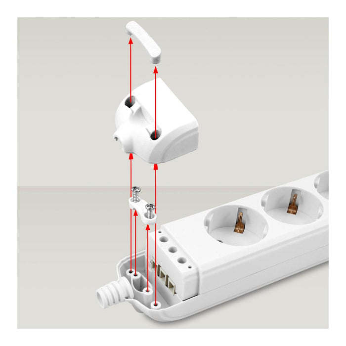 РАЗКЛОНИТЕЛ С КОПЧЕ ЧЕРЕН 3X2P+E COMMEL
