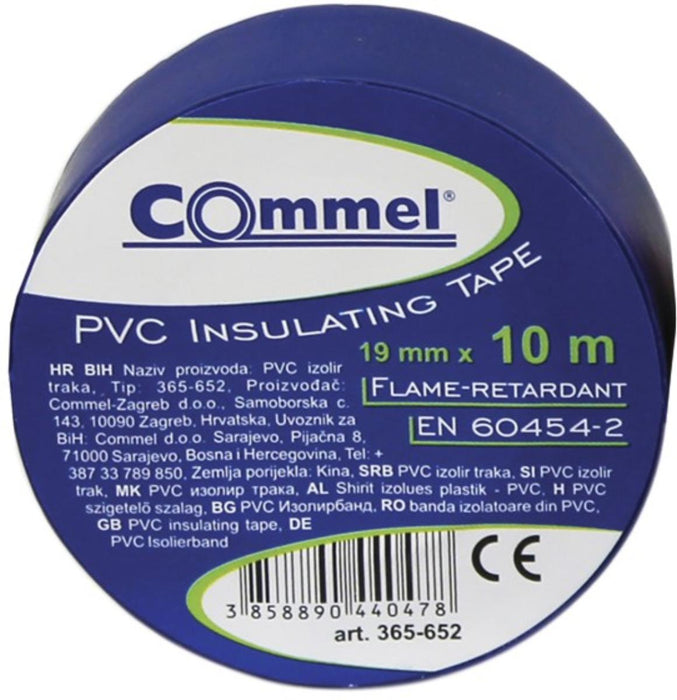 ИЗОЛАЦИОННА ЛЕНТА 19ММ СИНЯ 10М COMMEL