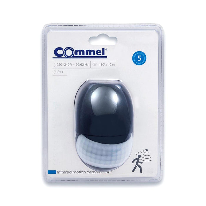 ДАТЧИК ЗА ДВИЖЕНИЕ PIR 180°Ч IP44 COMMEL