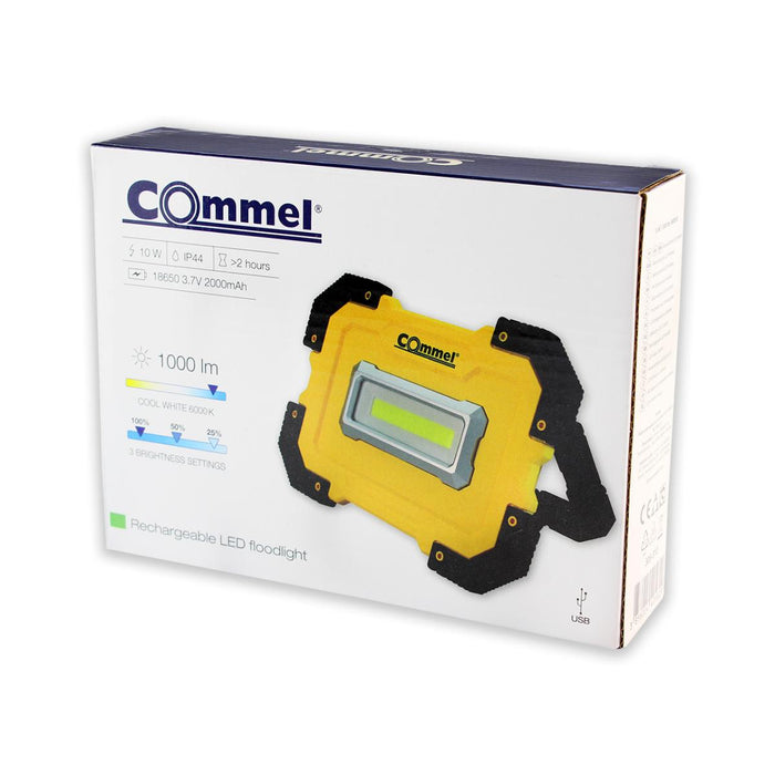 РАБОТНА ЛАМПА 10W1000LM 6000KIP44 COMMEL