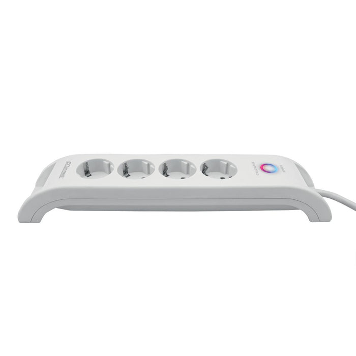 РАЗКЛОНИТЕЛ 4X2P+E 2XUSBА 2М БЯЛ COMMEL