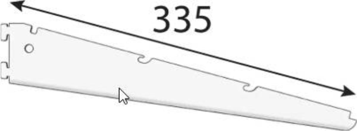 КОНЗОЛА НАКЛОНЕНА AROB320 335Х72 БЯЛА