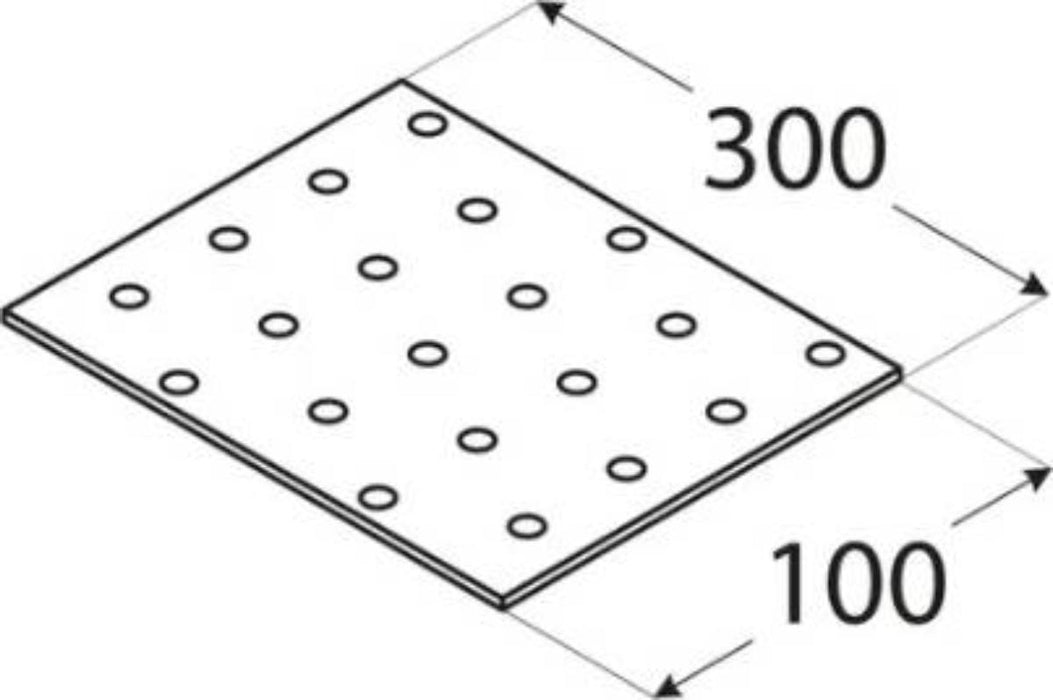 ПЛАНКА ПРАВА PP15 100Х300 ЦИНК