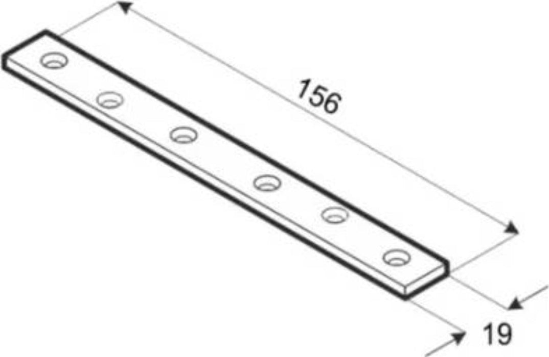 ПЛАНКА ПРАВА ТЯСНА LW160 156Х19Х2.0