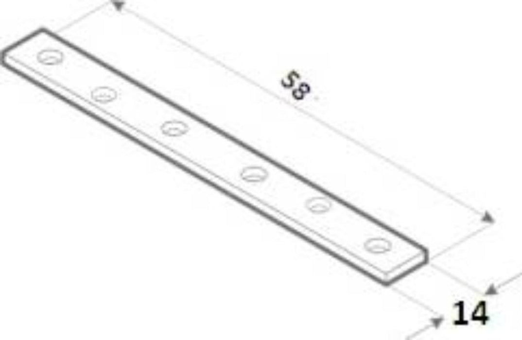ПЛАНКА ТЯСНА LW60 58Х14Х1.5 ЦИНК