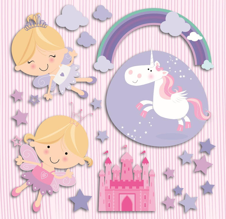 СТИКЕР 3D 31/31СМ ЩАСТЛИВИТЕ ФЕИ