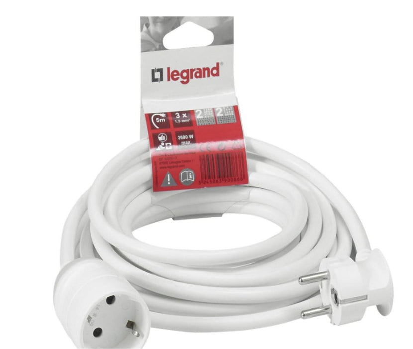 УДЪЛЖИТЕЛ STANDARD 5M 3G 1.5 MM² БЯЛ