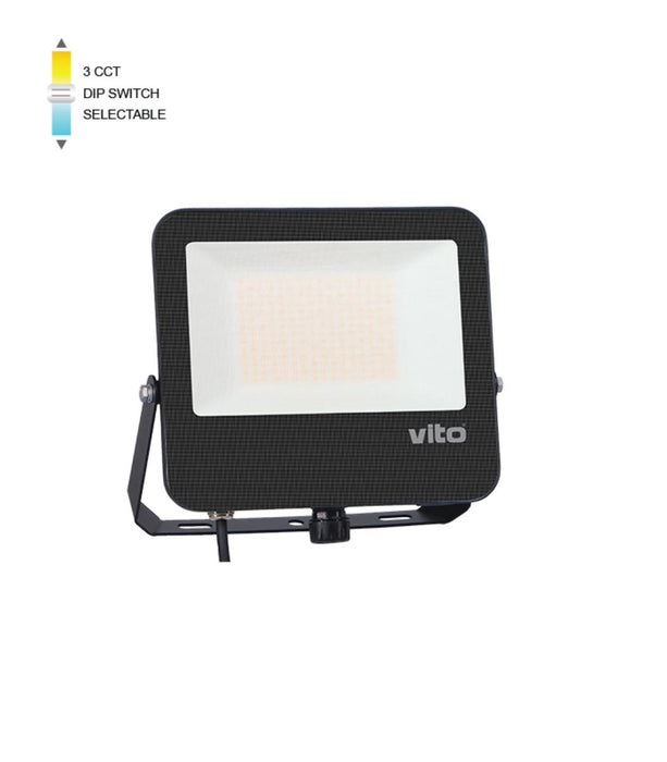 LED ПРОЖЕКТОР DANUBE100W 3CCT IP66 ЧЕРЕН