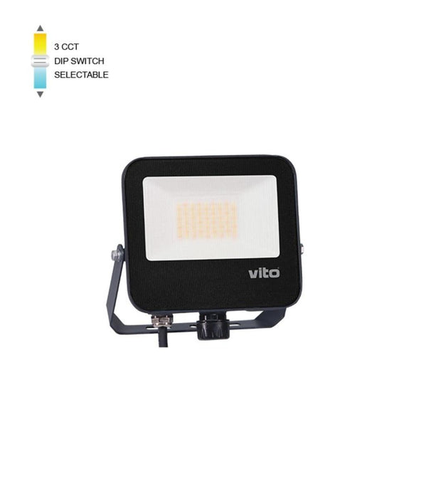 LED ПРОЖЕКТОР DANUBE 30W 3CCT IP66 БЯЛ
