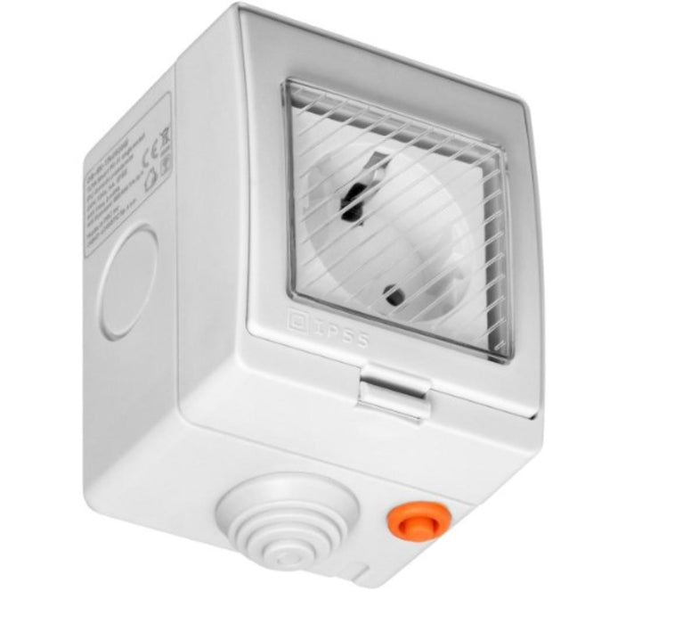 КОНТАКТ ШУКО TUYA SMART WI-FI IP55 БЯЛ