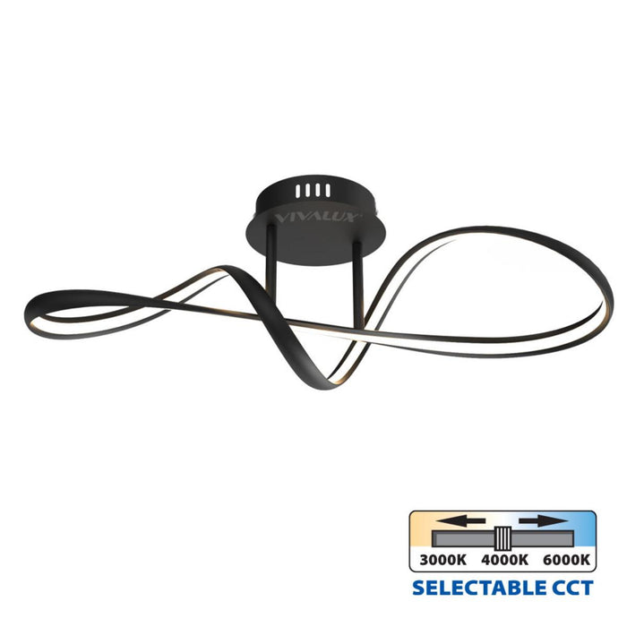 LED ПЛАФОНИ ETERNITY 36W ЧЕРЕН