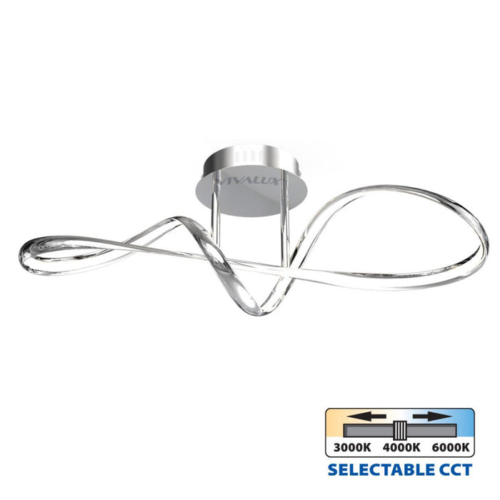 LED ПЛАФОНИ ETERNITY 36W ХРОМ