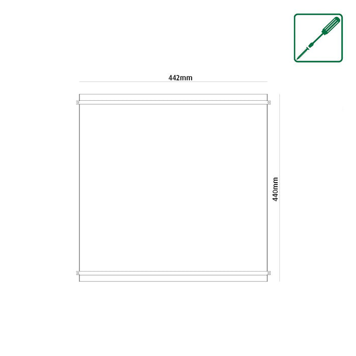 ЧЕРНА ДЪСКА АКУСТИКО 450х440MM