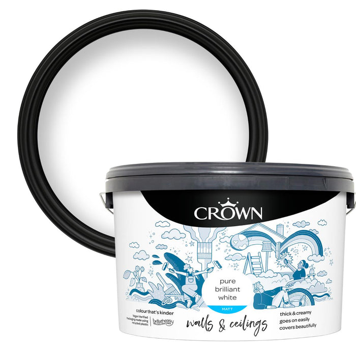 ИНТЕРИОРНA БОЯ CROWN BRILLIANT WHITE 10L