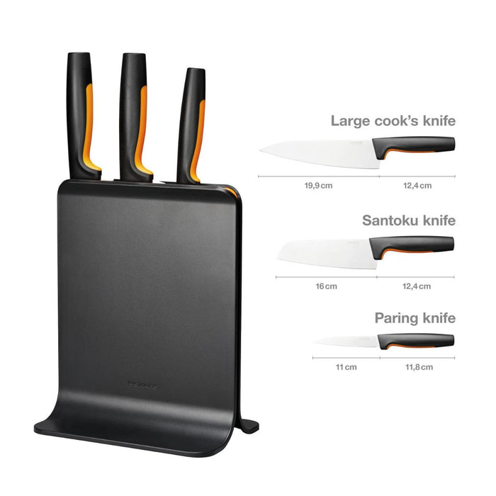 НОЖОВЕ С ПОСТАВКА КУХНЕНСК 3БР FISKARS