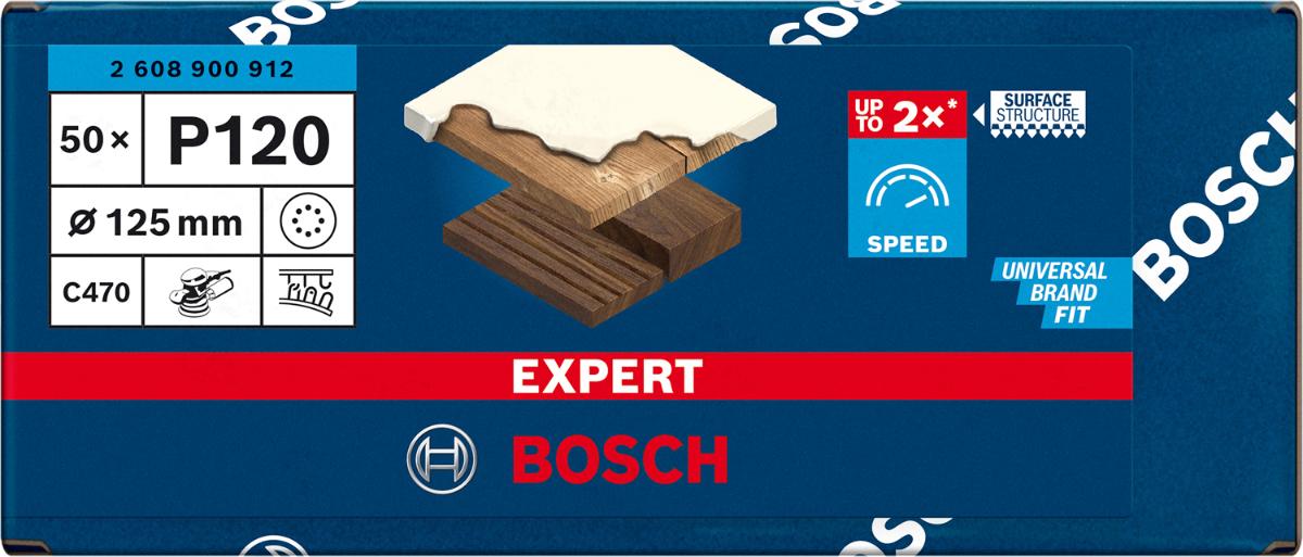 BOSCH ШКУРКА 125ММ P120 C470 EXPERT