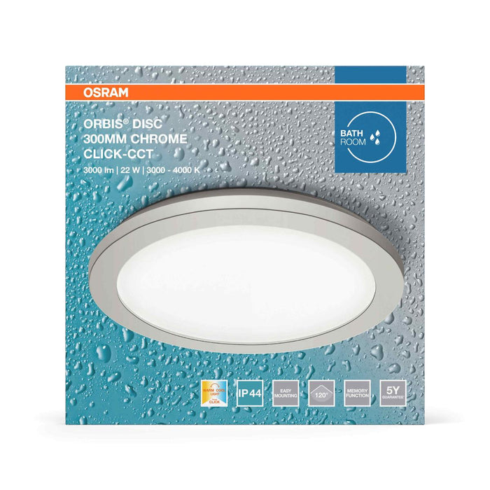 LED ОСВЕТЛЕНИЕ ORBIS DISC 30CM ХРОМ