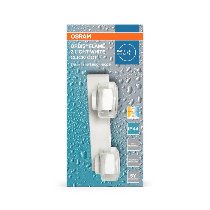 LED ОСВЕТЛЕНИЕ ORBIS FLAME  2X5.5W БЯЛО