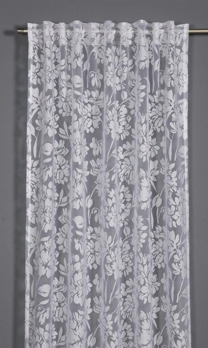 ПЕРДЕ ЦВЕТЯ 135X175 БЯЛ