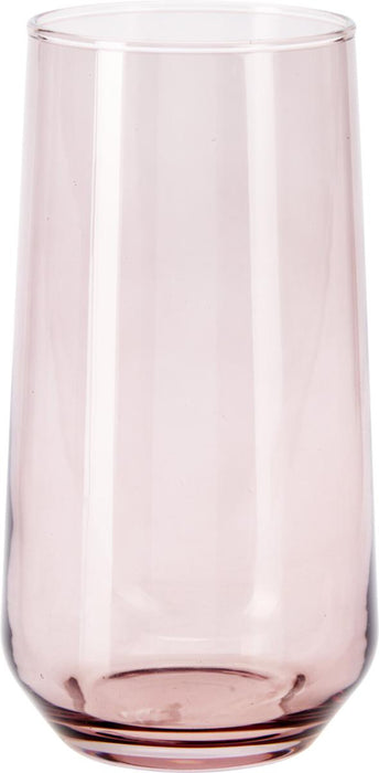 ЧАША СТЪКЛО 470ML 65XH150M РОЗОВО