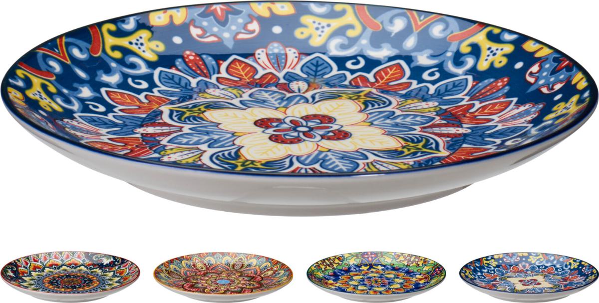 ПЛАТО ПОРЦЕЛАН MAROCCO 20CM 4 ЦВЯТА
