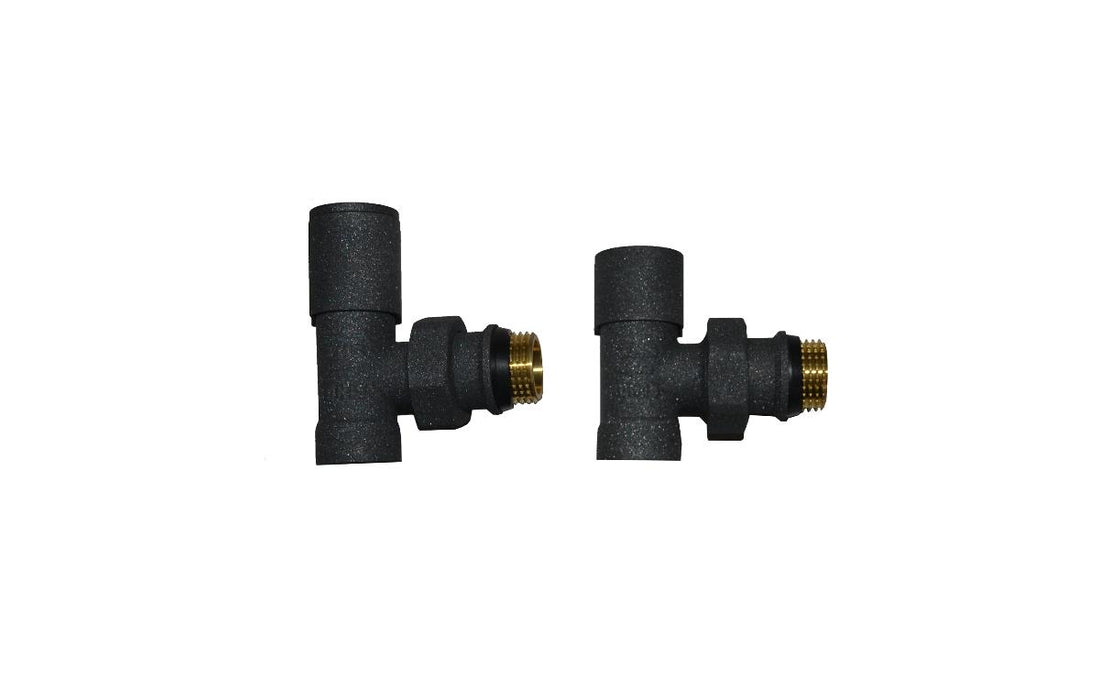 РАДИАТОРЕН СЕТ LUX DUO BLACK ЪГЛОВ 1/2