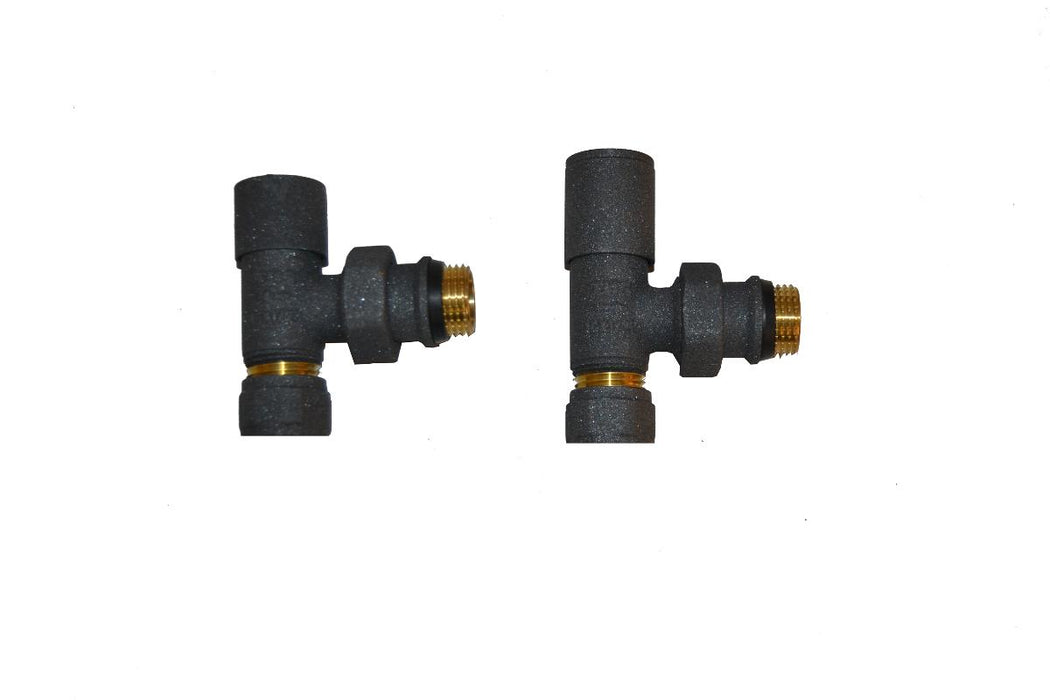 РАДИАТОРЕН СЕТ LUX DUO BLACK ЪГЛОВ1/2Х16