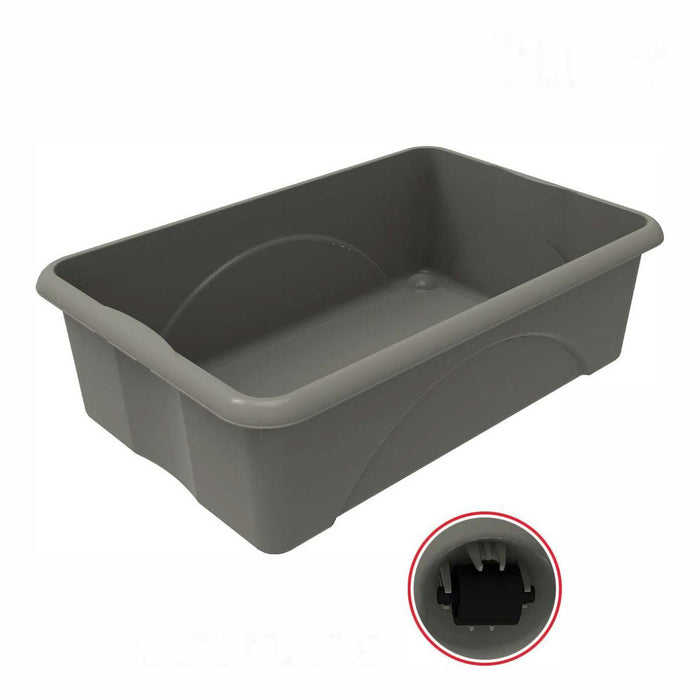 КУТИЯ С КОЛЕЛЦА DUNE 30L СИВА